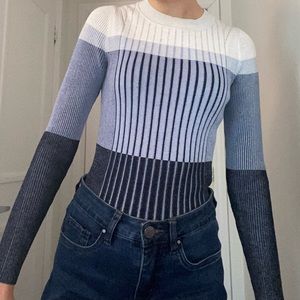 Banana Republic Ribbed Colour Block Long Sleeve